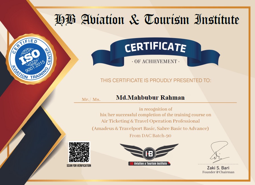 Air Ticketing Certification